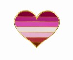 Pin Przypinka Lesbian Les Serduszko LGBTQ+ 