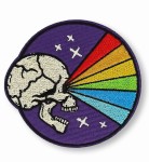 Naszywka Naprasowanka Termo - Rainbow skull